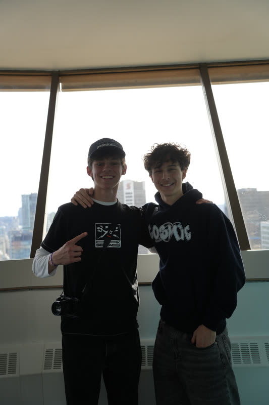 Nicolas Wernli und Philipp in Vancouver